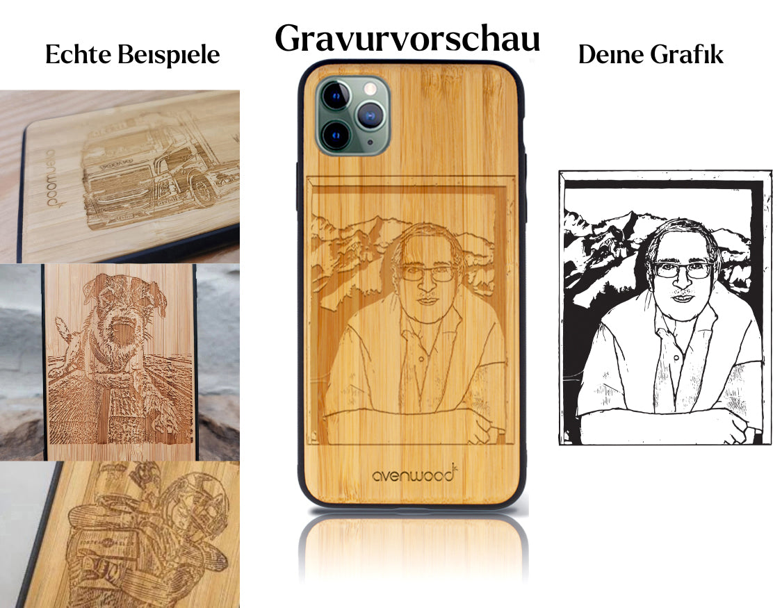 INDIVIDUELL iPhone 11 Pro Bambus-Kunststoff